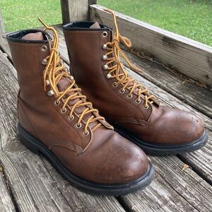 Red Wing Shoes Brown Leather Boots